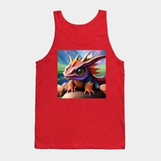 Baby Red Dragon with Rainbow Eyes Tank Top